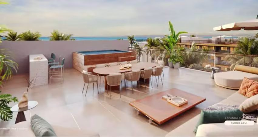 Cobertura à venda em ipojuca, praia do cupe, com 3 quartos, 156m²