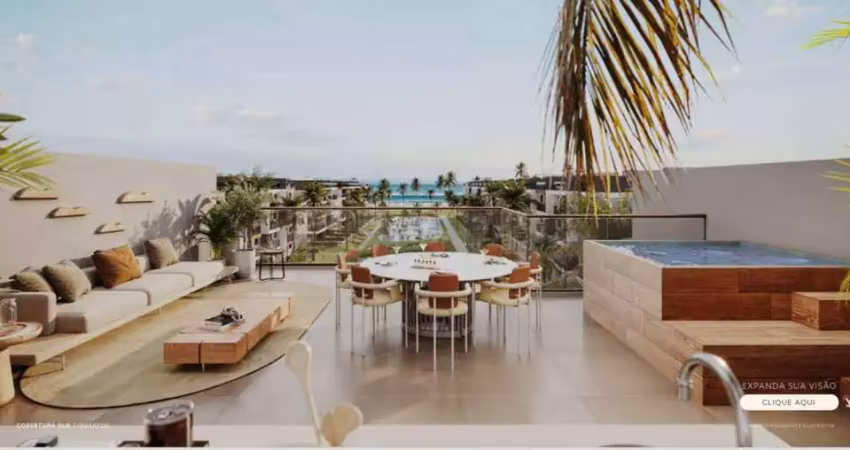 Cobertura à venda em ipojuca, praia do cupe, com 4 quartos, 217m²