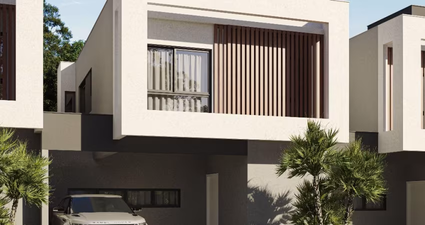 Casa alto padrão com 3 quartos, 184m² privativos, 2 vagas de garagem, no Ecoville, Curitiba - PR.