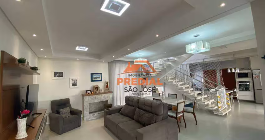 Casa com 4 suítes à venda, 300 m² por r$ 3.000.000 - condomínio residencial jaguary - são josé dos campos/sp