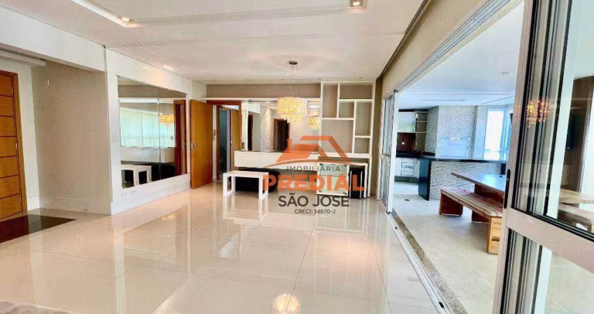 Apartamento com 4 dormitórios para alugar, 192 m² por - Jardim Aquarius - São José dos Campos/SP