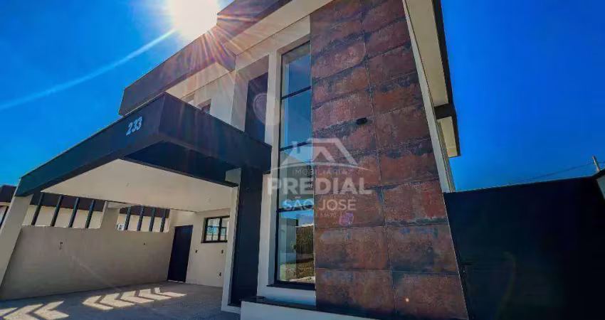 Reserva rudá | sobrado 220m² de construção |  3 suítes com varanda, área gourmet, 2 vagas