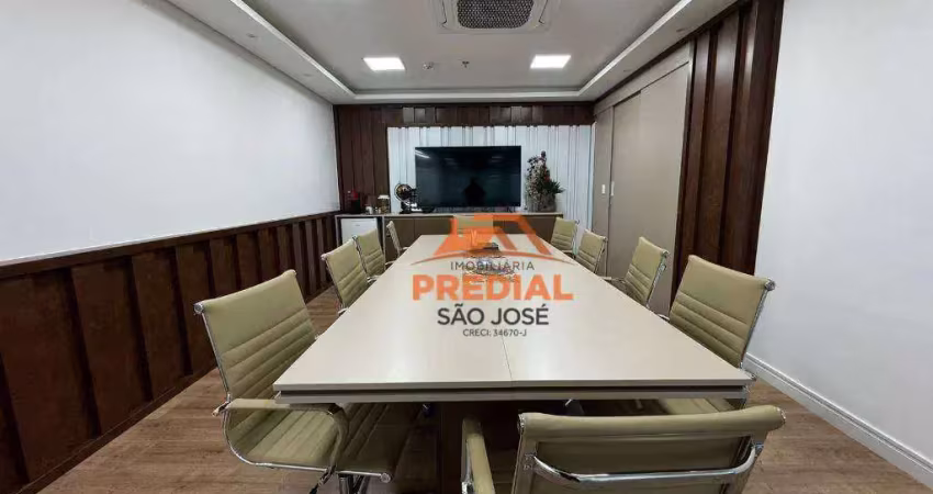 Sala para alugar, 205 m² por r$ 31.898,33/mês - jardim das colinas - são josé dos campos/sp