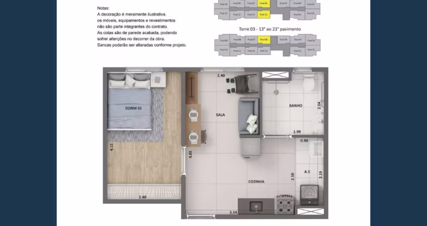 Apartamento à venda na Avenida Miguel Yunes, Usina Piratininga, São Paulo - SP