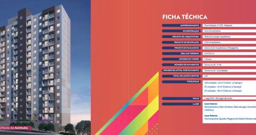 Apartamento à venda na Rua Imbaçal, Parada XV de Novembro, São Paulo - SP