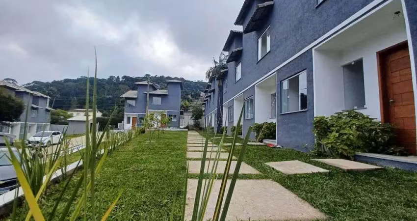 Casa de condomínio à venda na rua bambuhy, cascata do imbuí, teresópolis - rj