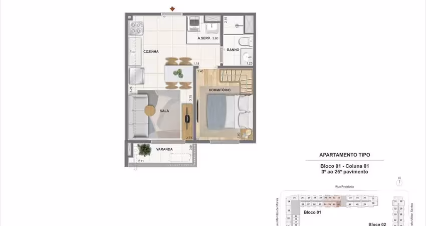 Apartamento à venda na rua general luís mendes de morais, santo cristo, rio de janeiro - rj