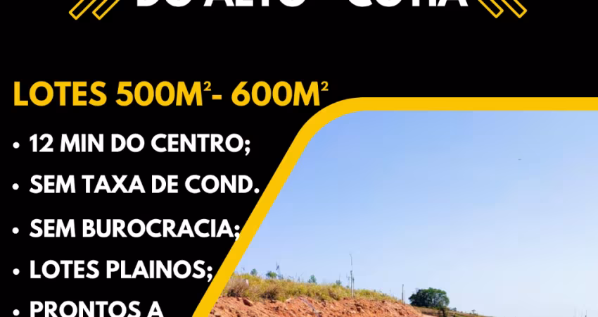 TERRENO 500M² EM CAUCAIA DO ALTO, COTIA – CONDIÇÕES ESPECIAIS DE PAGAMENTO E ACEITAMOS VEÍCULOS!