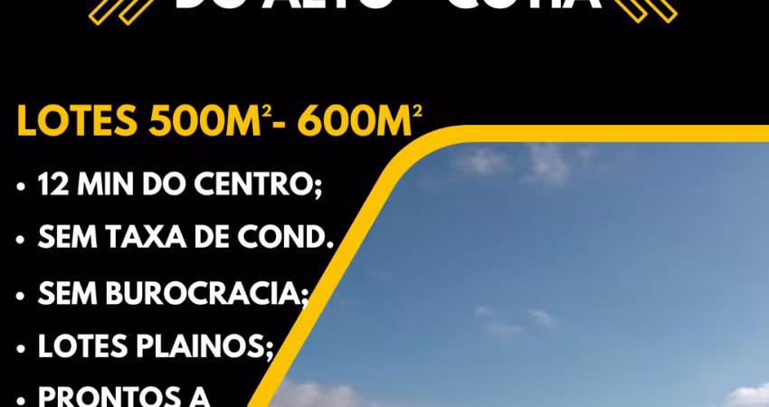 TERRENO 500M² EM CAUCAIA DO ALTO, COTIA – CONDIÇÕES ESPECIAIS DE PAGAMENTO E ACEITAMOS VEÍCULOS!