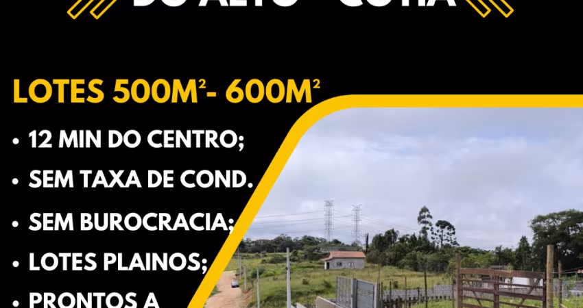 LOTE DE 500M² EM CAUCAIA DO ALTO, COTIA – ENTRADA FACILITADA E PARCELAMENTO EM ATÉ 60X!