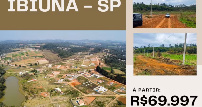 TERRENOS AMPLOS EM IBIÚNA – 500M² OU 600M² PARA CONSTRUIR DO SEU JEITO