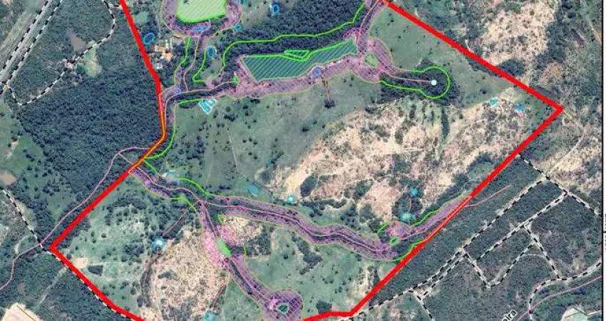 Area com 75 hectares pronta para implementacao de  condominios