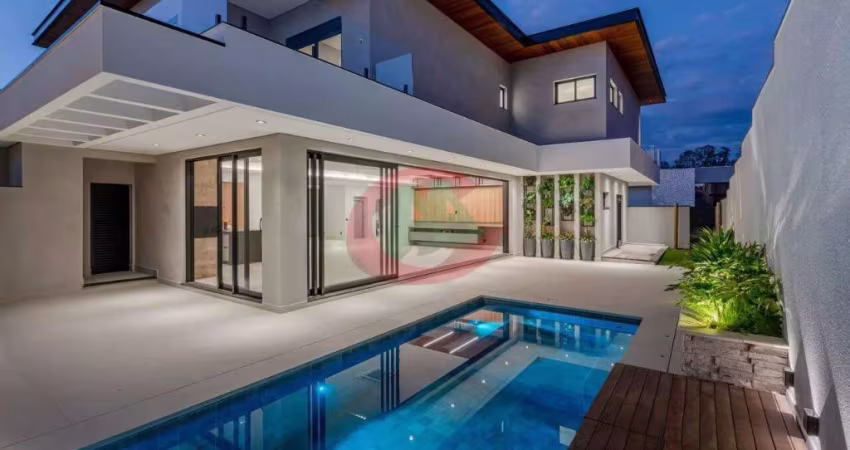 Maravilhoso  Sobrado com 5 quartos, 560 m², à venda por R$ 6.800.000- Parque Villa dos Pinheiros - Indaiatuba/SP