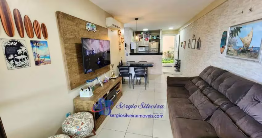 Apartamento mobiliado no mediterranée com 2 suítes - porto das dunas.