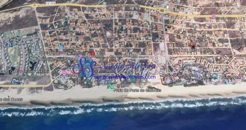 Amplo terreno com 1.386m² próximo da praia - porto das dunas