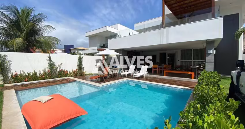 Casa de alto padrão com 5 suítes piscina e área gourmet (porteira fechada )