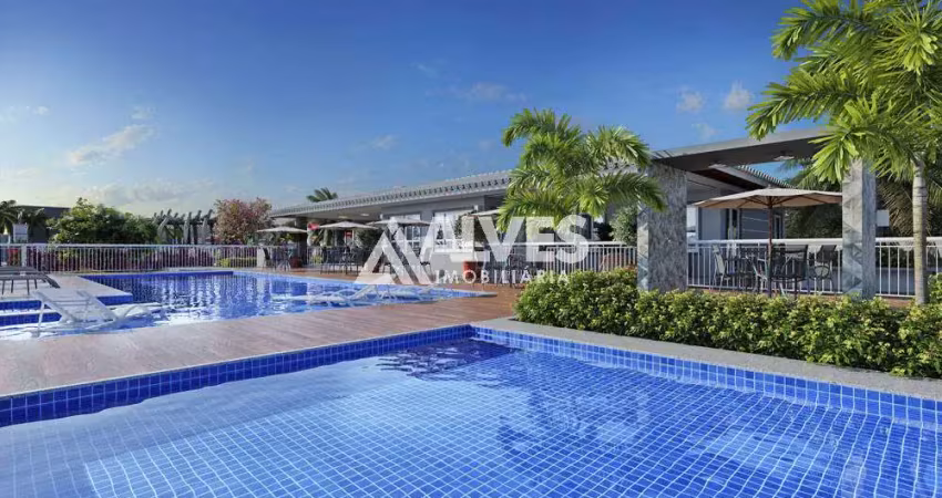 Apartamento com 2 quartos em condomínio club no bairro sim