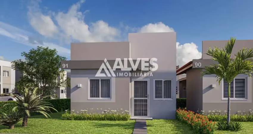 Casa com 2 quartos em condomínio no bairro papagaio álamo residence