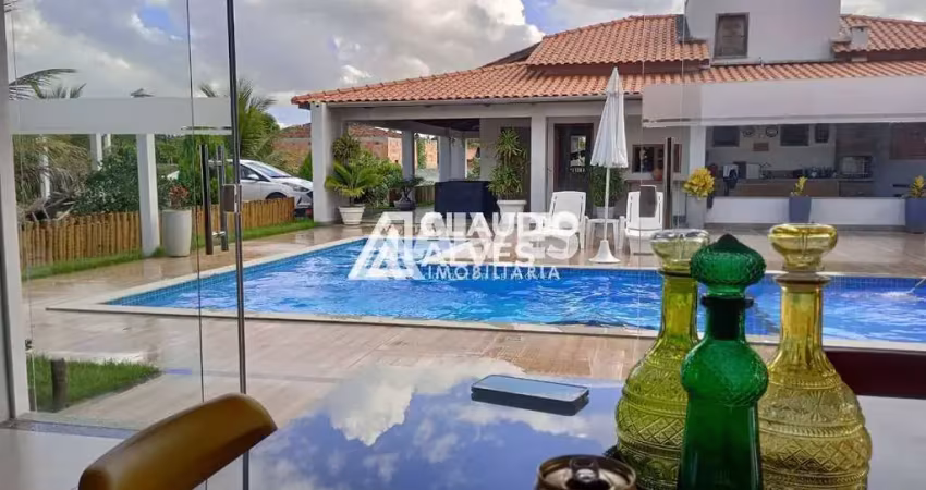 Chácara de alto padrão com piscina e área de lazer completa