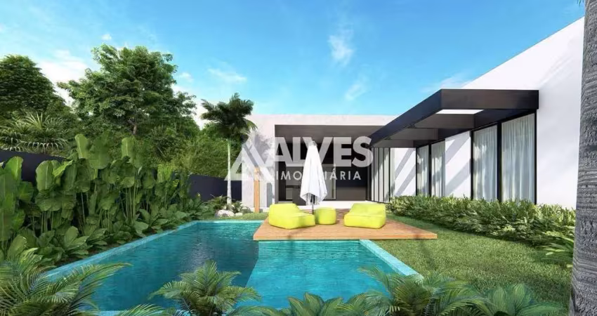 Casa de alto padrão com 4 qaurtos semdo 3 suítes piscina e gourmet