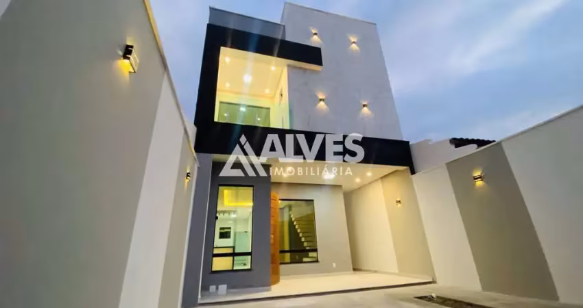 Casa com 4 quartos, suíte master  e área gourmet completa