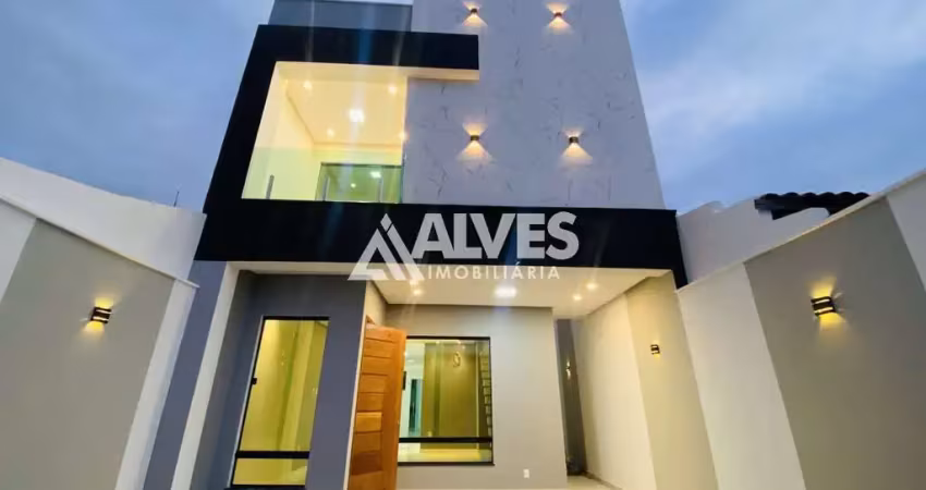 Casa com 4 quartos, suíte master  e área gourmet completa