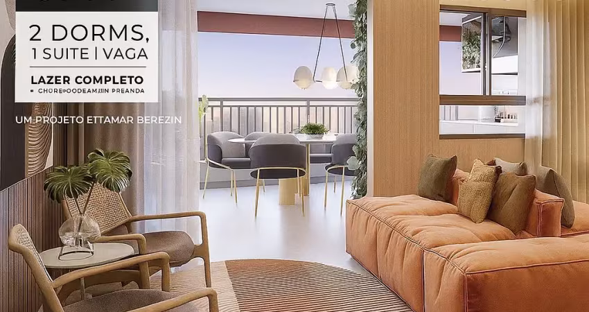 Apartamento na mooca 2 dorms, 1 vaga, 1 suíte e vranda gourmet. lazer completo!