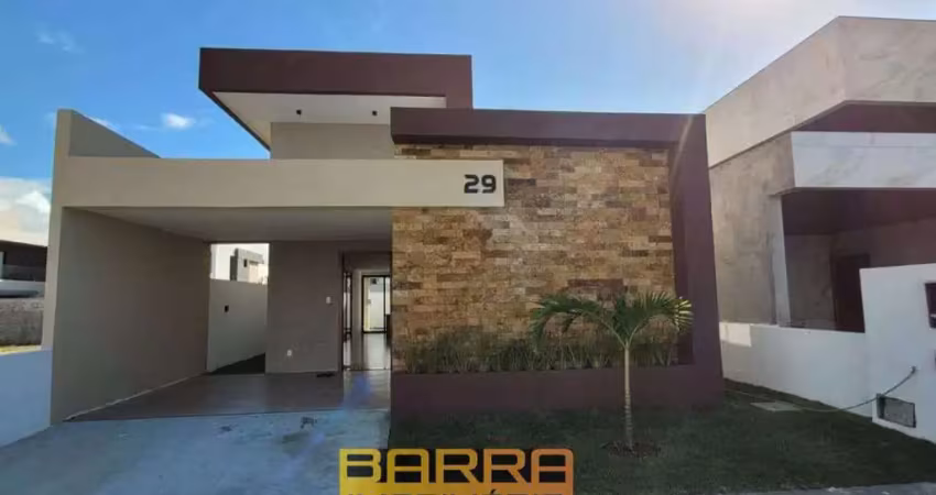 Casa de condomínio à venda, no sol e praia,  em barra dos coqueiros, com 3 quartos, 140m²