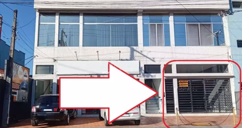 Salão comercial para locação no vianelo em jundiaí sp: salão amplo, escritório, 2 banheiros, 2 vagas exclusivas, 160m²