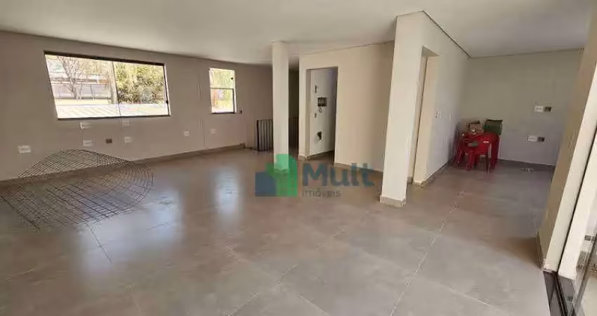 Sala comercial nova em fase de entrega, localizada no bairro jd. botânico, zona sul, sala no andar superior com 81m² de área útil.