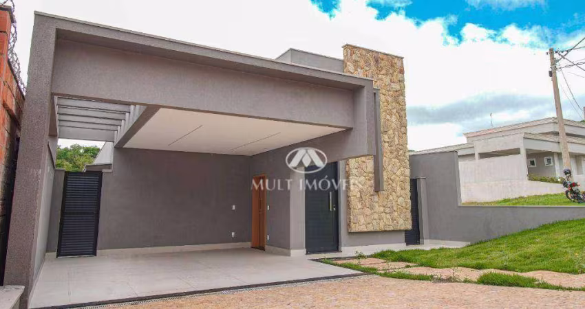 Casa Térrea em excelente localização no Condomínio San Tiago II com terreno de 491,34m² e 153,43m² de área privativa.