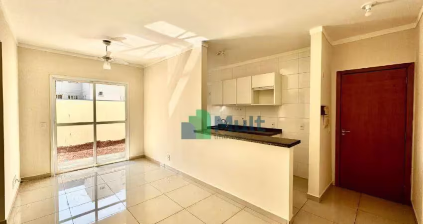 Apartamento térreo localizado no ed due fratelli com 124m com quintal grande.