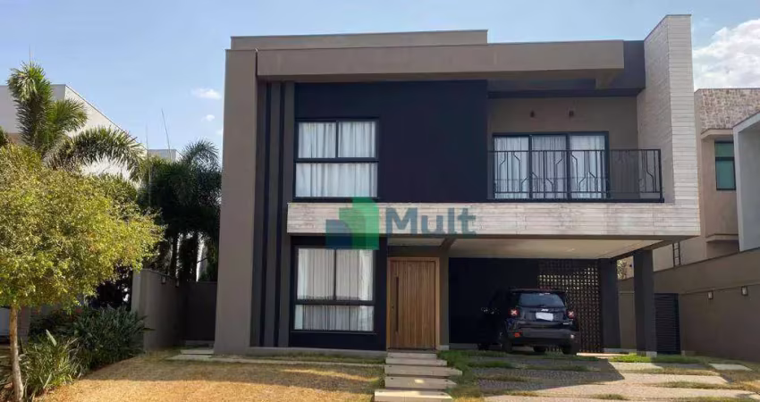 Sobrado em condomínio fechado de alto padrão em excelente localização em bonfim paulista com 487m² de terreno e 350,85m² de construção.