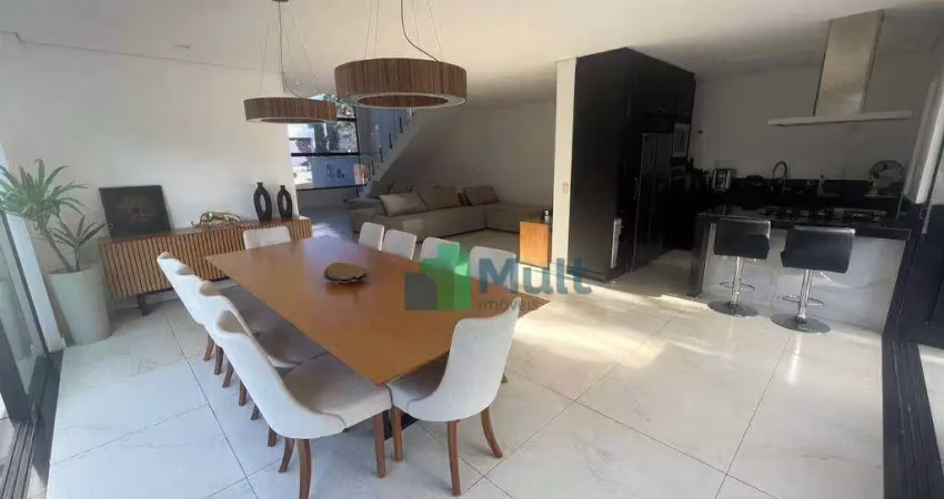 Sobrado de alto padrão em condomínio fechado em bonfim paulista -sp com terreno de 275m² e 229,28m² de área construída.