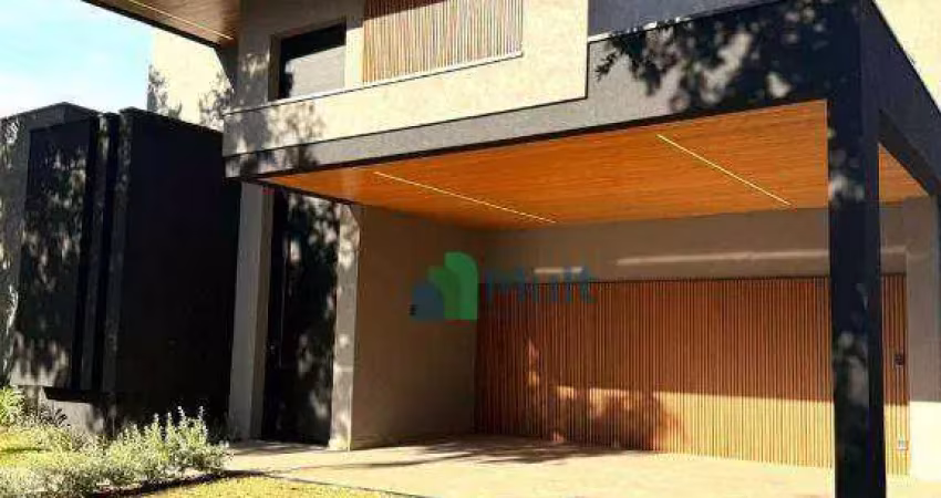 Casa térrea em condomínio de alto padrão em bonfim paulista com terreno de  494m² e 262m²com área construída.