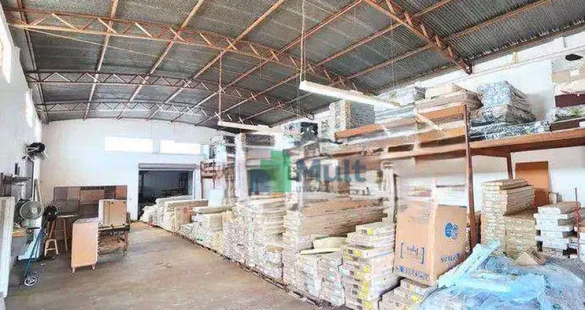 Galpão comercial em excelente localização no bairro jd. maria goretti com terreno de 610m² e 454m² de área construída, próximo ao sus.