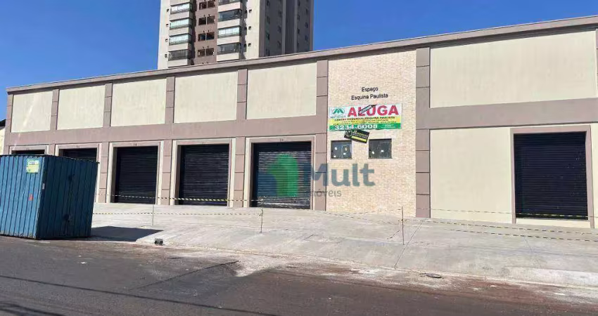 Salão comercial novo em excelente localização no bairro jardim paulista com 86m²,próximo ao cenourão.