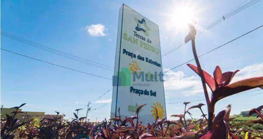 Terreno em condomínio em bonfim paulista localizado próximo   á rod. josé fregonezi. condomínio terras de san pedro com 288m².