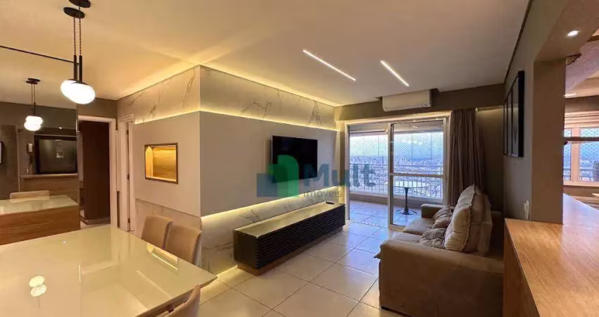 Apartamento mobiliado com 2 quartos, sendo 2 suítes para alugar, 88 m² - quinta da primavera - ribeirão preto/sp