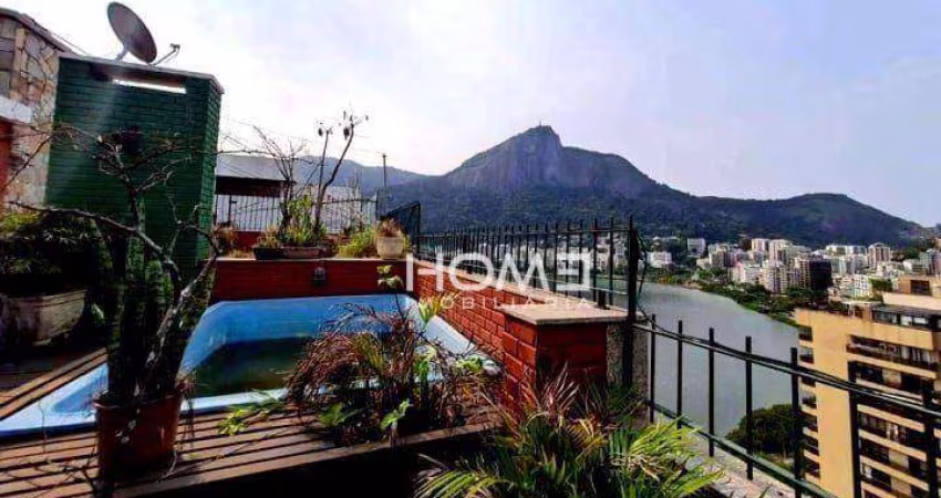Cobertura com 3 dormitórios à venda, 180 m² por R$ 3.500.000,00 - Lagoa - Rio de Janeiro/RJ