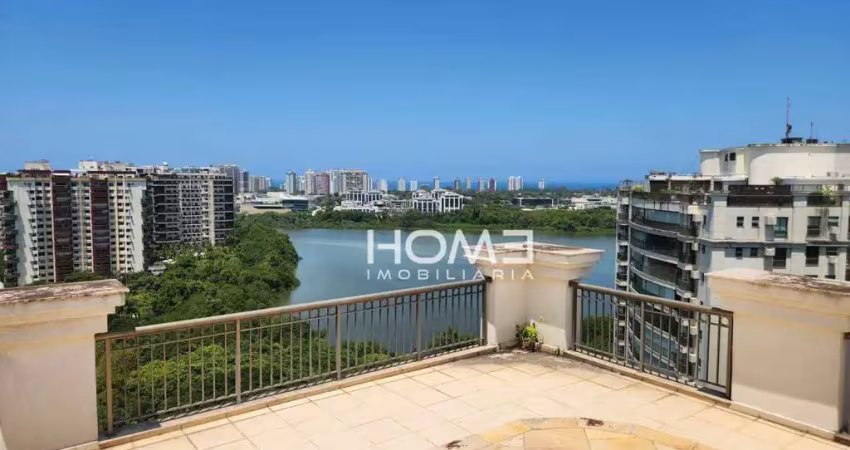 Cobertura com 4 dormitórios à venda, 360 m² por r$ 3.790.000,00 - barra da tijuca - rio de janeiro/rj