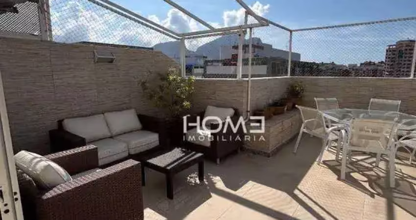 Oportunidade abm - cobertura duplex  com 2 dormitórios à venda, 178 m² por r$ 1.790.000 - barra da tijuca - rio de janeiro/rj