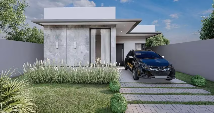 Casa nova para venda em ponta grossa, cará-cará, 3 dormitórios, 1 banheiro, 2 vagas