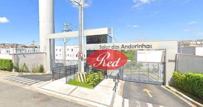 Solar das Andorinhas. Apartamento com 2 dormitórios à venda, 39 m² por R$ 196.000 - Jardim Europa - Suzano/SP