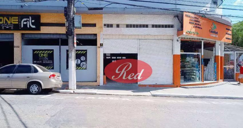 Salão para alugar, 155 m² por r$ 2.650,00/mês - jardim anzai - suzano/sp