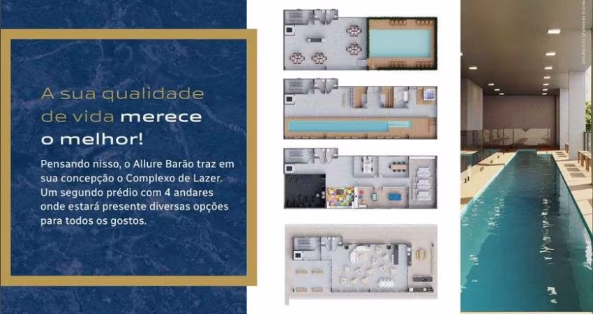 Apartamento à venda, 2 quartos com 1 suíte, 1 vaga demarcada e lazer José Menino - Santos - SP