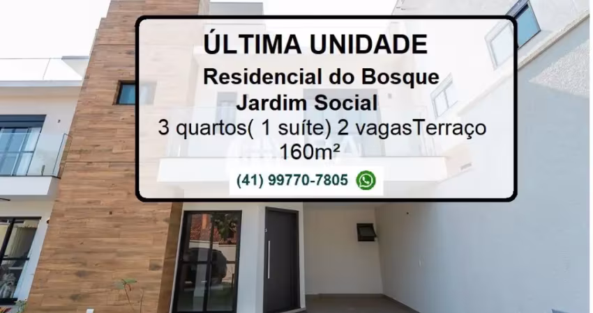 Jardim social sobrado em condomínio pronto para morar .