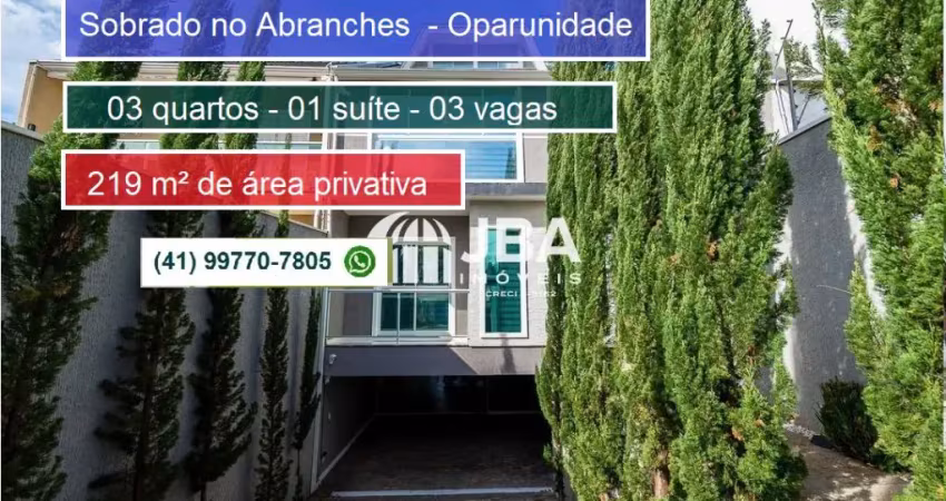 Casa com 3 quartos à venda na Rua Hermenegildo de Lara, 198, Abranches, Curitiba
