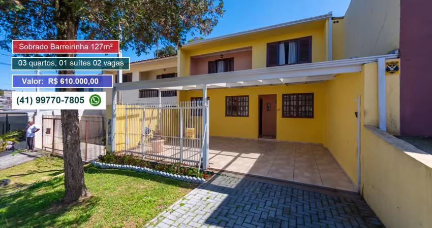Sobrado dos seus sonhos está  no bairro  barreirinha.127,46m²