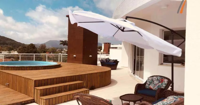 Cobertura com 4 dormitórios à venda, 318 m² por r$ 6.000.000,00 - cachoeira do bom jesus - florianópolis/sc